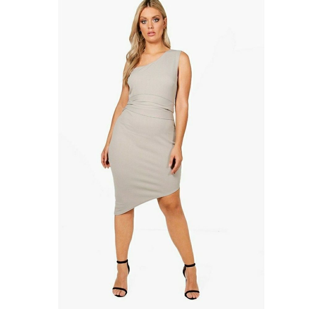 Boohoo Hana One Shoulder Bodycon Dress 14